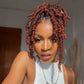 Bob Spring Twist Crochet Hair | Pre-Twisted Passion Twists | Pre-Looped Braids | 6-8 Inch | 20 Strands/Pack