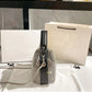 Luxury Designer Brand Silver Clutch Purse | Women's Evening Banquet Bag & Crystal Rhinestone Shoulder Bag (Fashion Handbags)