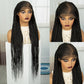 36 Inch Full Lace Braided Wig - Handmade Cornrow Braids with Baby Hair - Synthetic Lace Front Braided Wig for Black Women