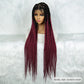 KIMA Colorful Braided Wig | Full Lace | Butterfly Locs & Dreadlocks Options