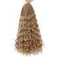Ombre Goddess Box Braids Crochet Hair with Curly Ends | 14 Inch | 1-6 Packs