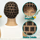 KIMA Braiding Wig Cap | Pre-Parting for Crochet Goddess Braids with Baby Hair