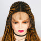 KIMA Beaded Cornrow Braids Bob Wig | Lace Front