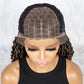 Knotless Box Braided Wig with Curly Ends & Baby Hair | Synthetic Lace Front Wig for Black Women