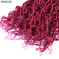 Goddess Faux Locs Crochet Hair | 18" Soft Curly Braids | Ombre Dreadlocks Extensions | 24 Strands/Pack