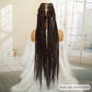 36" Big Knotless Box Braided Full Lace Wig | Cornrow Braiding Wig | Baby Hair | Synthetic Braids | For Women