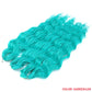 24" Orange Twist Crochet Hair | Synthetic Deep Wave Braiding Hair Extensions | Water Wave Hair | Heat Resistant Fiber | 60 Strands/Pack