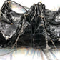 Gothic Dark Punk Underarm Bag | Skull Shoulder Bag & Y2K Chain Crocodile Pattern Crossbody Bag (Korean Popular Aesthetic Handbags)