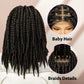 Twisted Braided Wig | Bob Twist Crochet Wig | Full Lace Braided Wig for Black Women | Kanekalon Hair