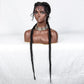 36" Twist Braided Wig | Lace Front | Natural Color | Clearance Sale