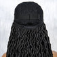 Knotless Box Braided Wig with Curly Ends & Baby Hair | Synthetic Lace Front Wig for Black Women