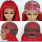 New HD Curly Goddess Box Braids Wig | Transparent Full Lace