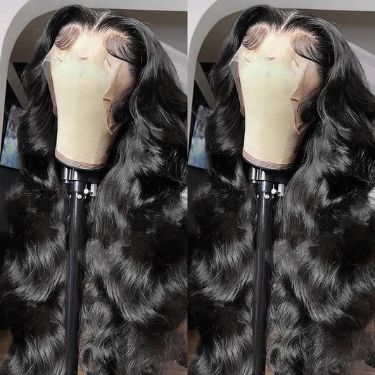 200% Density Body Wave Human Hair Lace Front Wig | 13x6 HD Transparent & 13x4 Loose Wave Frontal Wig (Pre-Plucked Remy)