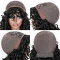 Short Curly Bob Wig Human Hair with Bangs - Glueless Funmi Curly Wig, Brazilian Remy Hair, Ready to Go