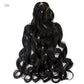 French Curly Crochet Braiding Hair - Ombre Spiral Curls - Pre-Stretched Synthetic Hair Extensions