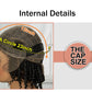 10" Natural Twist Braids Wig | Full Lace | Baby Hair | Short Braided Style