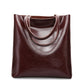 Real Genuine Leather Women's Shoulder Bags | Large Capacity Female Fashion Office Retro Handbag (Cow Leather, Big Bags for Women)