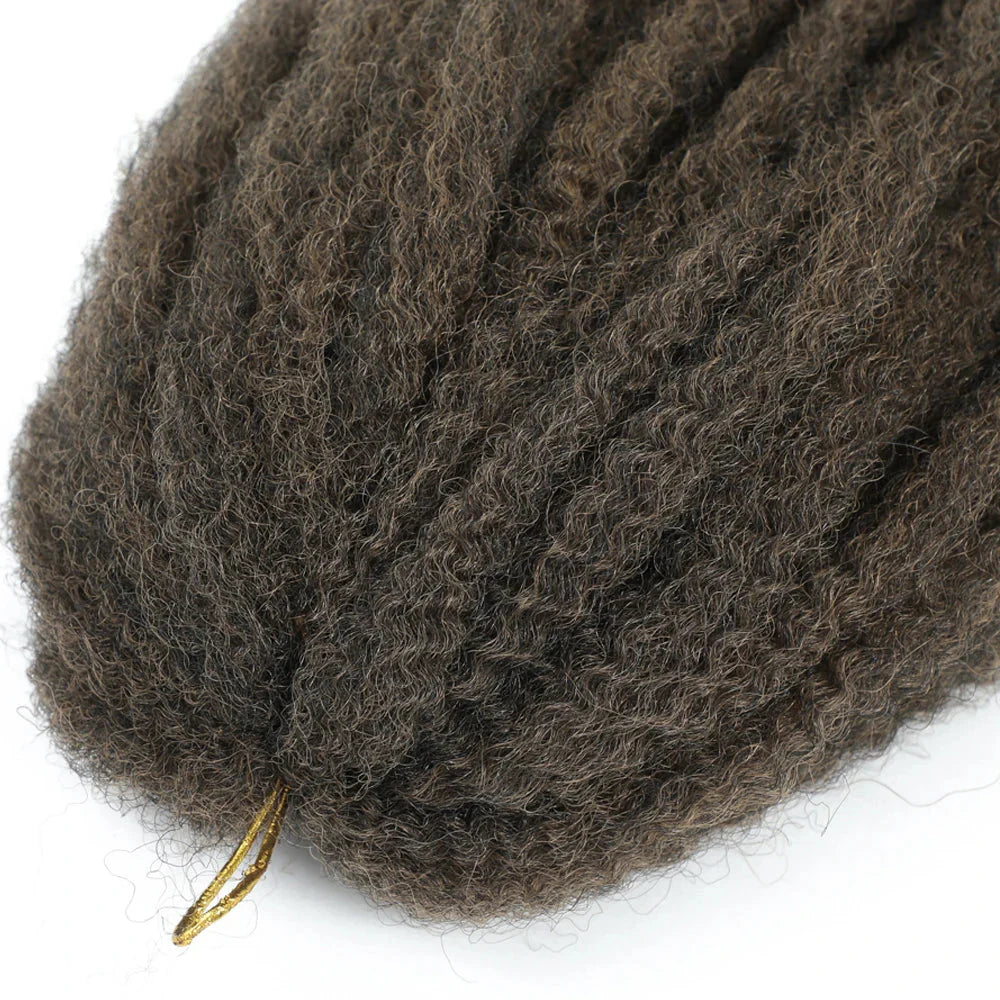 18" Marley Twist Braiding Hair | Crochet Braids | Afro Twist Kinky Hair Extensions | Ombre Colors | 30 Strands/Pack