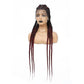 36" Jumbo Knotless Box Braids Wig | Incoo Full Lace Cornrow Wig | Transparent Lace | African Braided Hair