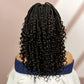 99J Burgundy Knotless Box Braids Wig with Curly Ends | Full Lace