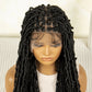 Red Box Braids Full Lace Wig | 36 Inches | Crochet Braids | Knotless | Kanekalon