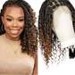 Knotless Box Boho Braided Wig with Curly Ends | Short Bob Style | Full Lace Synthetic Wig for Black Women