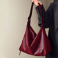 Vintage Big Capacity Shoulder Bag | Soft Leather Crossbody & Armpit Satchel Bag (Casual Portable Handbag Purse - Bolsa)
