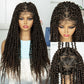 Burgundy Knotless Twist Dreadlocks Lace Front Wig | Crochet Braids | Full Lace | Black Women