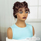 Ginger Orange Bantu Knotless Braids Wig | Full Lace | Baby Hair