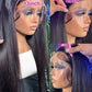 46-50 Inch | 13x6/13x4 Lace Width | Bone Straight | Brazilian | Remy Hair | HD Transparent Lace Frontal Wig - 200% Density