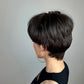 Natural Black Pixie Cut Wig with Fluffy Bangs | Short Layered Heat-Resistant Synthetic Hair for Daily Wear