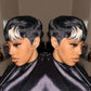 Luxury 26 Inch Kinky Straight Headband Human Hair Wig | Glueless Machine Made Natural Look Wig