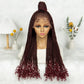 Updo Braided Wig with Curly Ends & Baby Hair | Lace Front