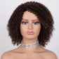Ombre Highlight Afro Kinky Curly Human Hair Bob Wig | Full Machine Made Brazilian Remy