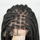 36" Water Wave Braided Wig | Lace Front | Baby Hair | Long Braids