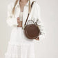Round Crossbody Bags for Women | High Quality PU Leather Designer Shoulder Bag & Female Clutch Purse (Solid, Soft)