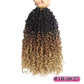 Pre-looped Yanky Twist Crochet Hair | 8/10/12 Inch Passion Twist Braids