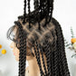 KIMA 38" Micro Twist Braided Wig | Transparent Double Full Lace