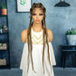 36" 27/613 Blonde Cornrow Braided Wig | Lace Frontal Box Braids | Synthetic Wig with Baby Hair for Black Women
