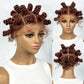 KIMA Bantu Knot Knotless Box Braids Wig | 350# Blonde Braided Bun Full Lace Wig for Black Women