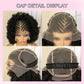 Premium Full Lace Afro Braided Wig - 8 Inch Short Kinky Curly Cornrow Braids Wig with Baby Hair - Natural Look