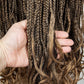 36" Water Wave Braided Wig | Lace Front | Baby Hair | Long Braids