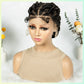 Knotless Cornrow Twist Full Lace Front Wig | Crochet Braids | Transparent Lace | Black Women