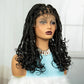 360° Full Lace Knotless Braids Wig with Wavy Ends | Baby Hair