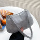 Bling Rhinestone Evening Clutch Bag | Women's Korean Designer Diamond Chain Dinner Party Handbag (Lady Square Tote Shoulder Bag)