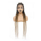 36" Jumbo Knotless Box Braids Wig | Incoo Full Lace Cornrow Wig | Transparent Lace | African Braided Hair