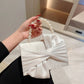 Lady Exquisite Flower Evening Bag | White Wedding Bag & Faux Pearl Handheld Banquet Bag (Party, Prom, Dress Bag)