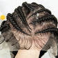 Cornrow & Bantu Knots Braided Wig | Stitch Braids | Full Lace | Synthetic Hair | Kima Wigs