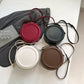 Round Crossbody Bags for Women | High Quality PU Leather Designer Shoulder Bag & Female Clutch Purse (Solid, Soft)