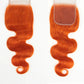 180% Density Red Straight 4x4 Lace Closure | 100% Brazilian Human Hair (Pre-Plucked, Transparent Swiss Lace)